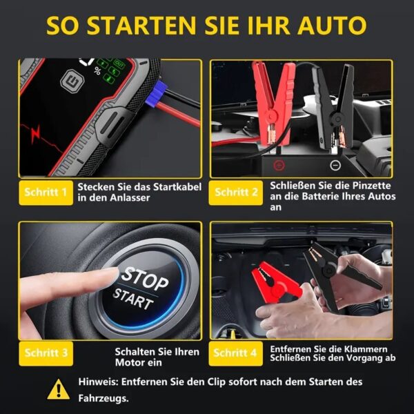 BOOSTER STARTHILFE AUTO 12V - 26.800 mAh – Bild 4